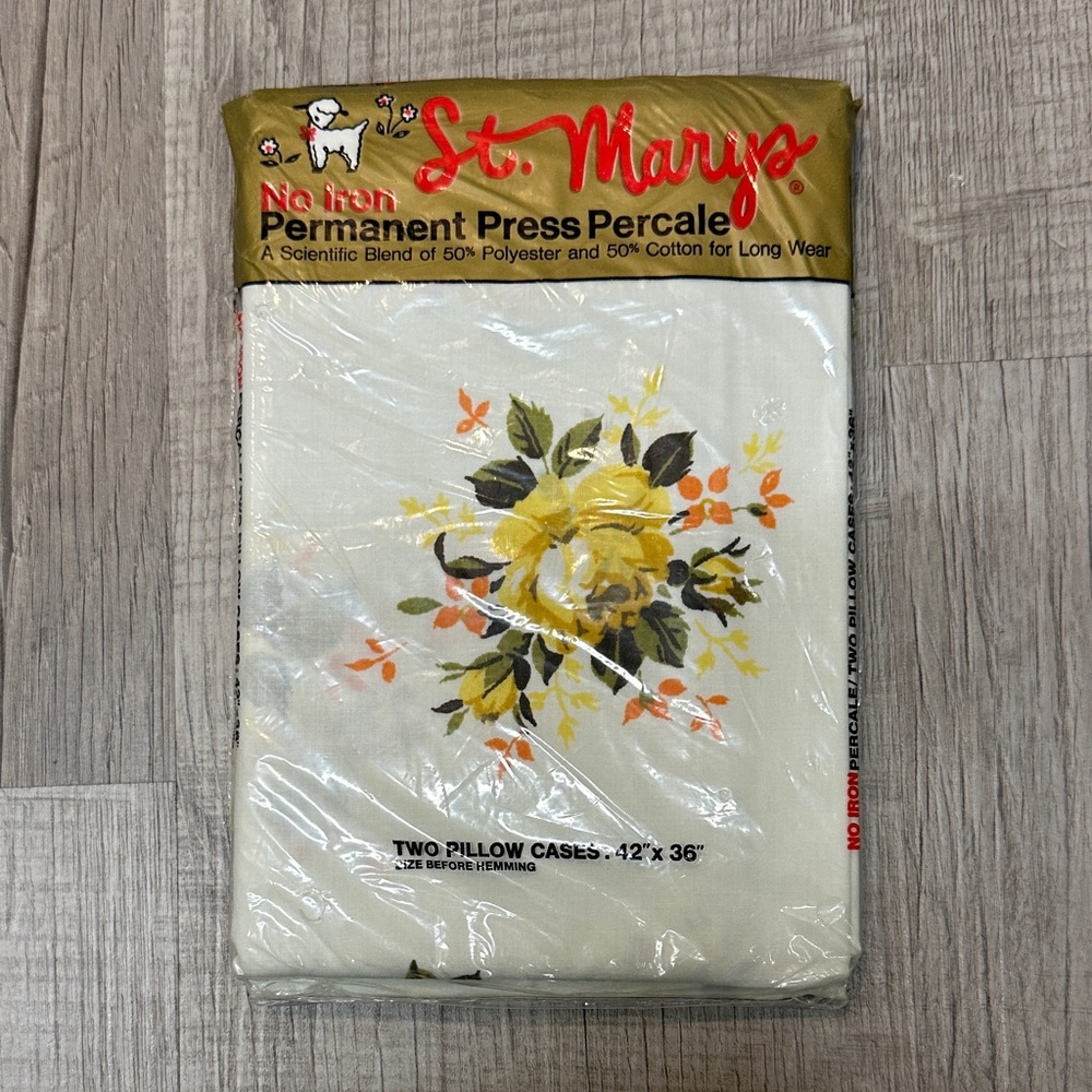 St. Mary's Vintage Floral Pillow Cases